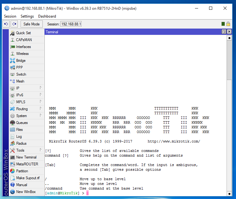 Mikrotik configuration script