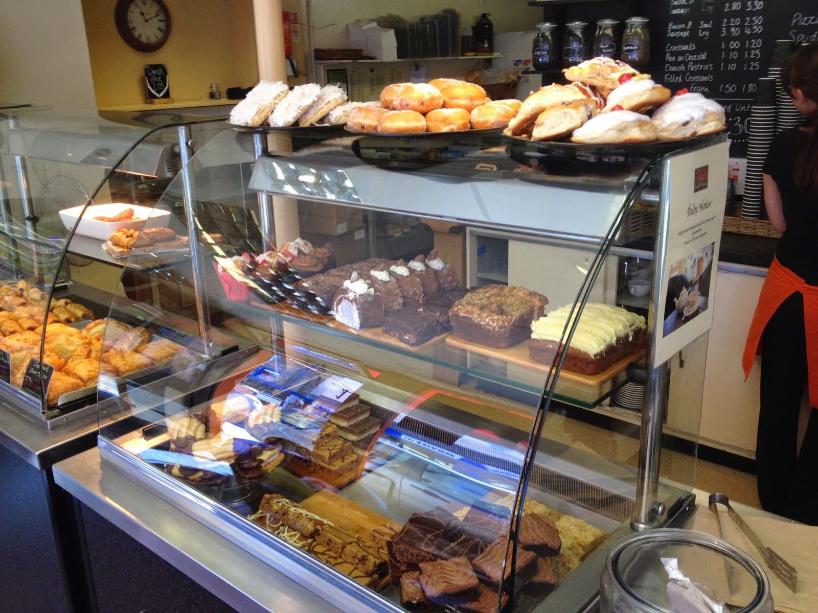 The Cake Crusader Checking out the scones. (Tudor Bakehouse Coffee