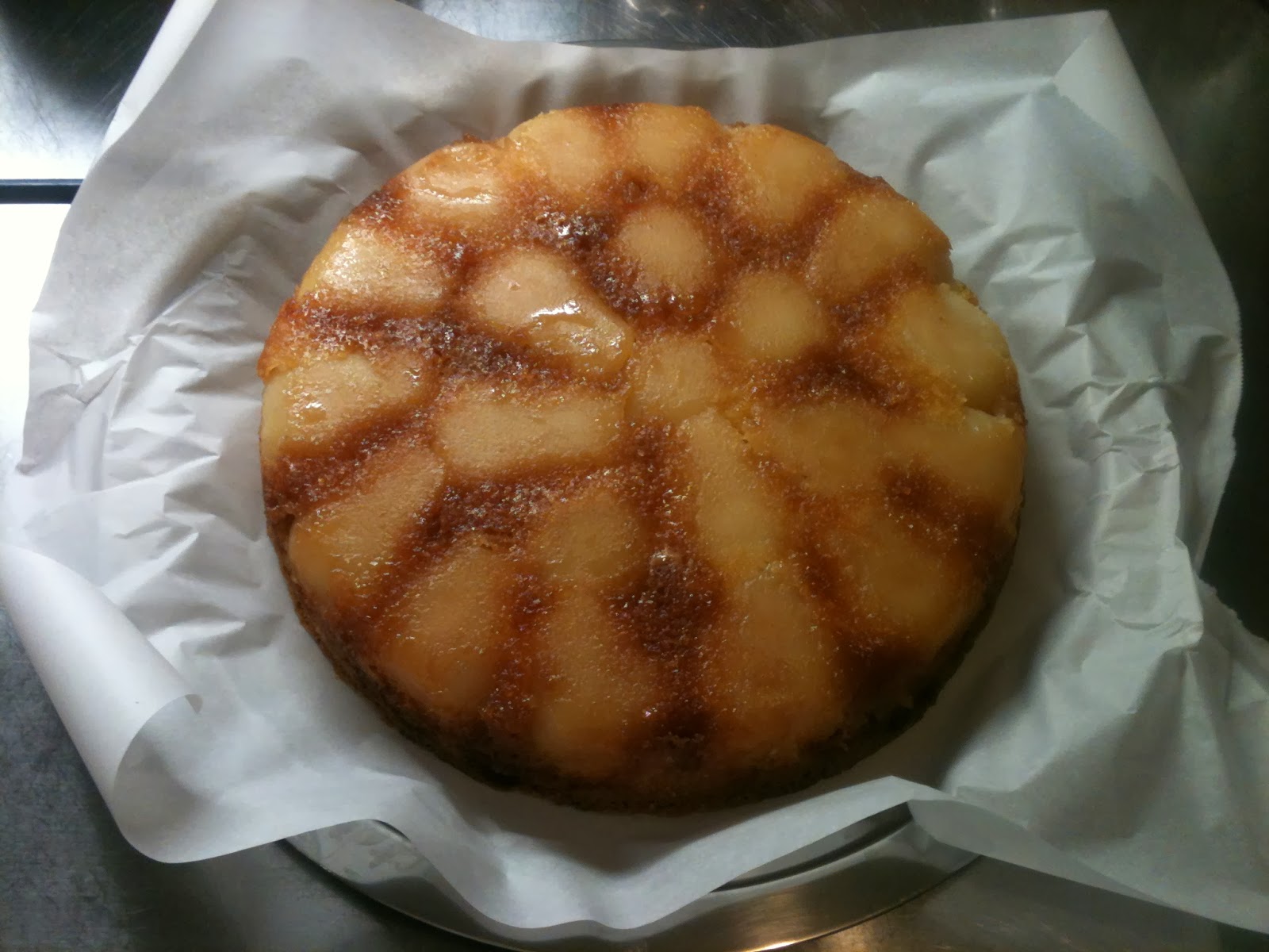 Baked Pear Inside Of Cake Baked Pear Inside Of Cake