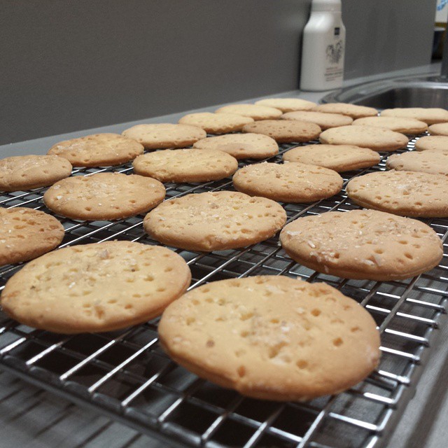 good food in a crap kitchen Bath Oliver biscuits