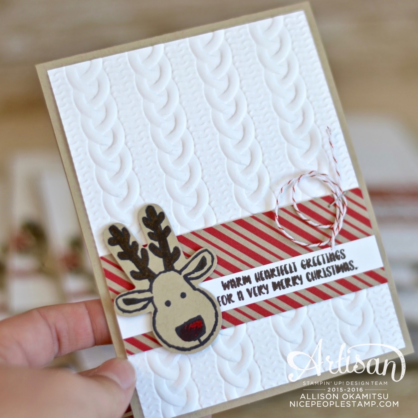nice people STAMP! Cookie Cutter Christmas Cards for the Inkin' Elite