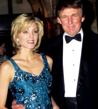Donald Trump con Marla Maples Foto de Donald Trump feliz con ex esposa