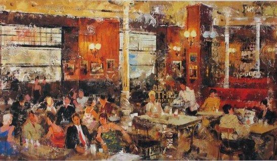 Cafés literarios de Madrid PINTURA%2BCAF%25C3%2589%2BGUJ%25C3%2593N