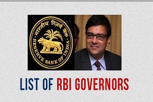 List Of Governors Of Reserve Bank Of India