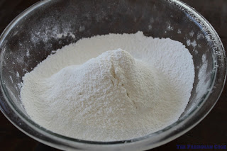 sugar and flour mix for angel food cake for summer bread pudding