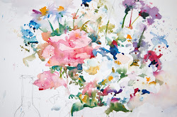 charles reid watercolor watercolour flowers painting paintings flower still watercolours techniques watercolors log emerge begins fantastic based