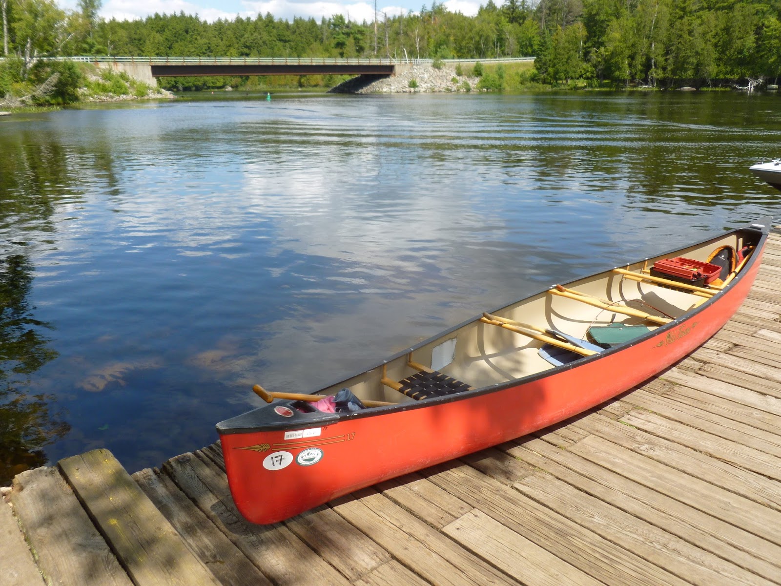 The Saratoga Skier and Hiker Paddling Lower Saranac Lake 08/17/2013