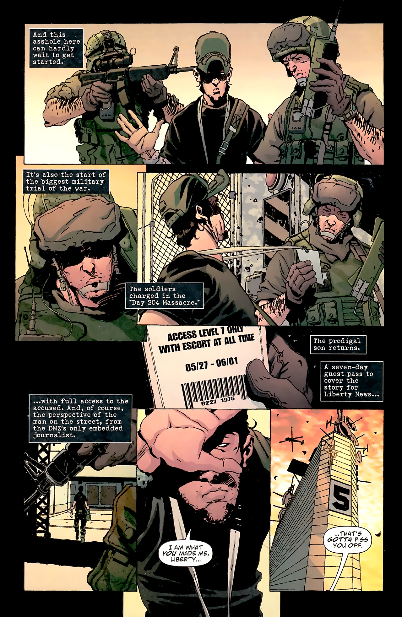 Read online DMZ (2006) comic -  Issue #18 - 3