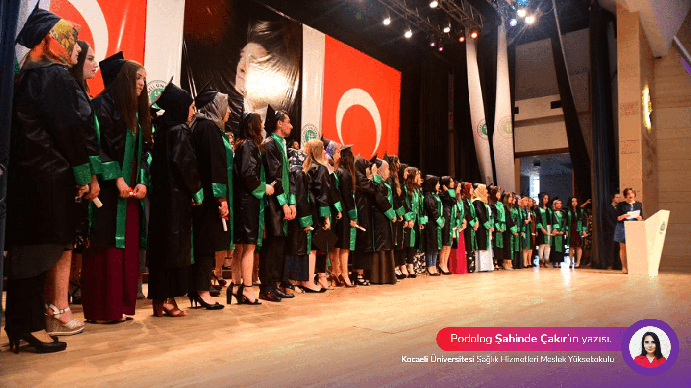 Kocaeli Üniversitesi Sağlık Hizmetleri Meslek Yüksekokulu Yeni Podologlarını Mezun Etti