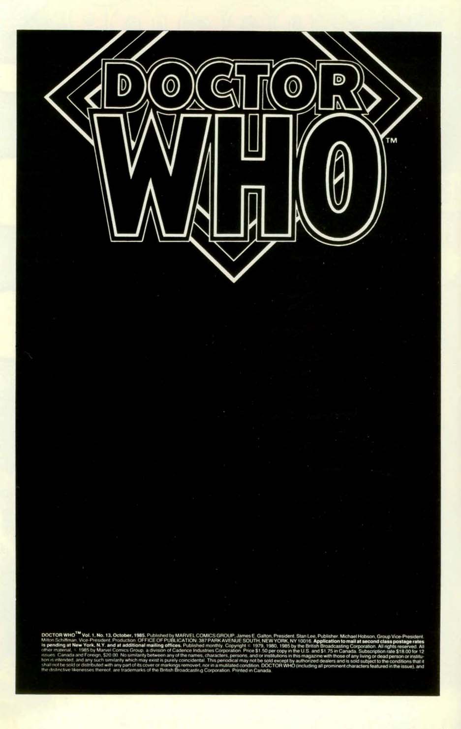 Read online Doctor Who (1984) comic -  Issue #13 - 2