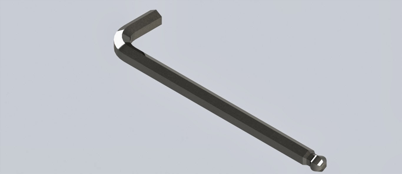 Modelar una llave allen con cabeza de bola en SoliWorks Aprender