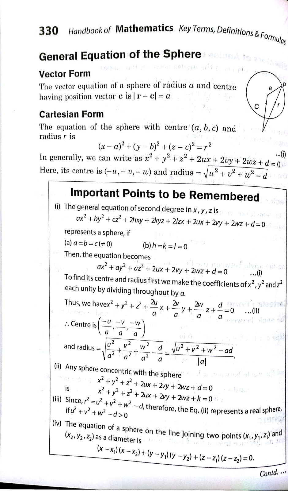 Geometry Formulas Class 12 Easy
