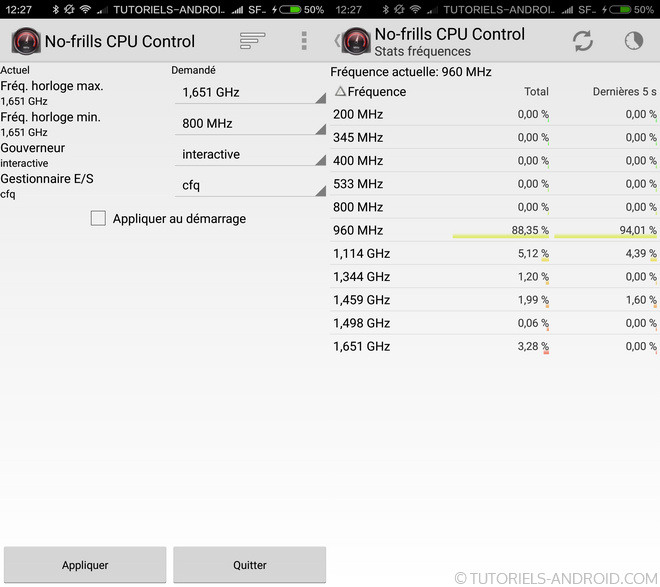 No Frills CPU pour Android