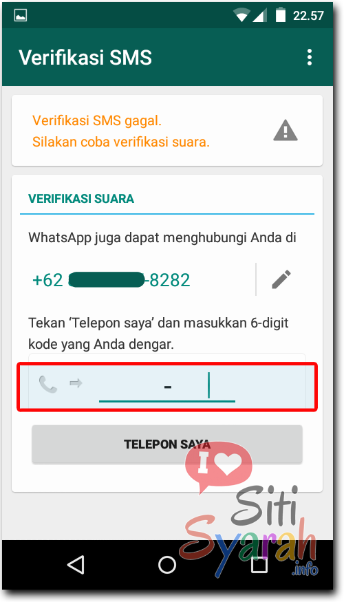 cara mengganti nomor akun whatsapp android