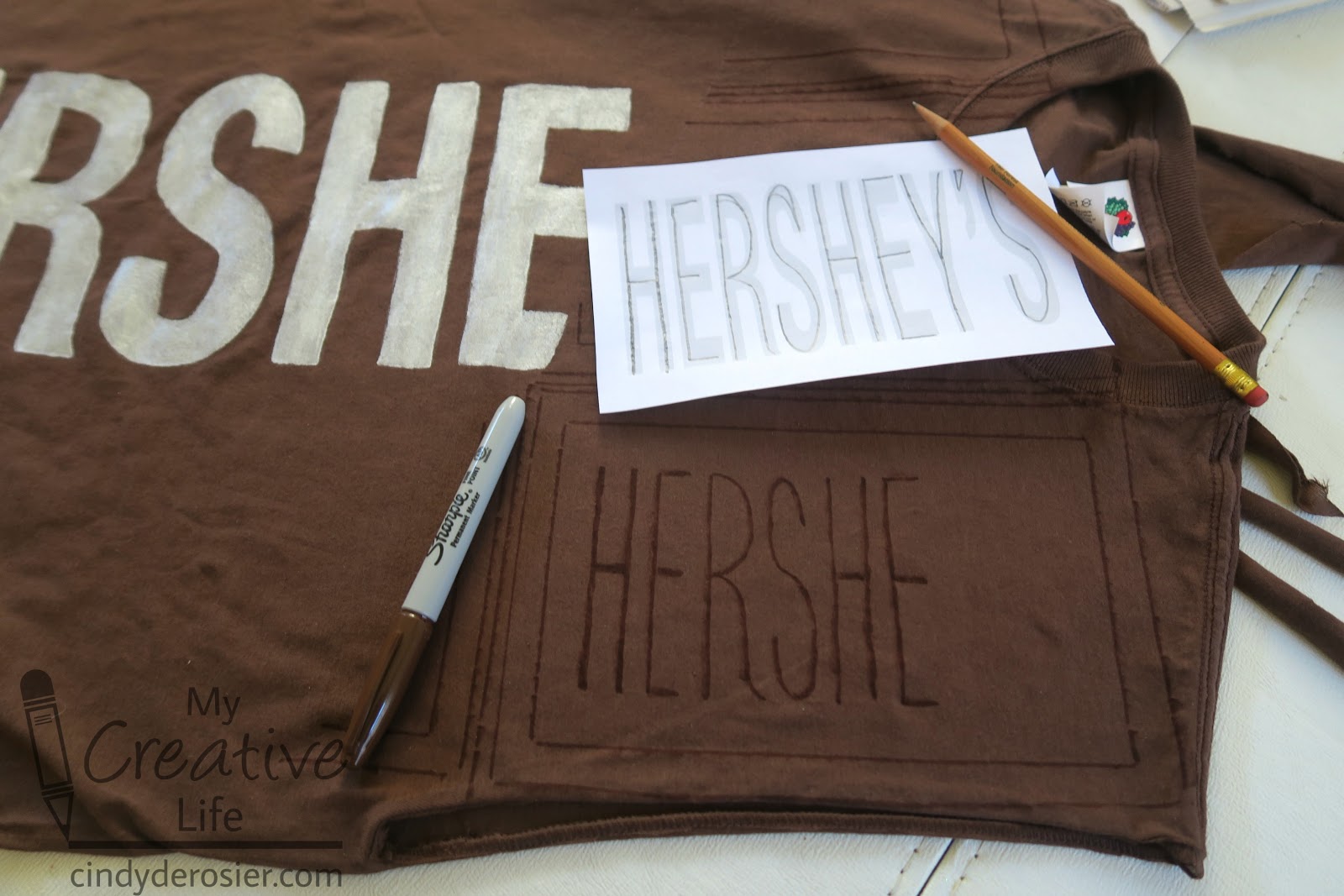 Cindy deRosier My Creative Life Hershey Bar Halloween Costume