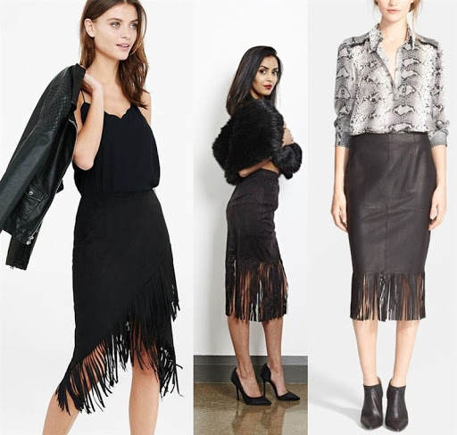 black fringe pencil skirt black fringe pencil skirt