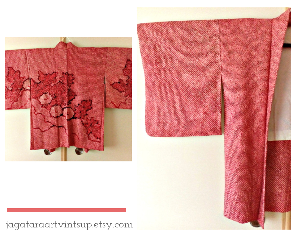Japanese Shibori Haori Kimono Jacket Kimono Cardigan Shibori Kimono code:KAK