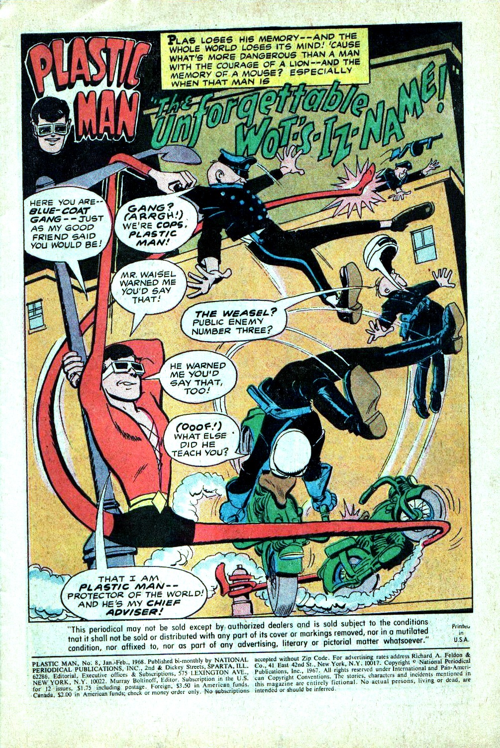 Read online Plastic Man (1966) comic -  Issue #8 - 3