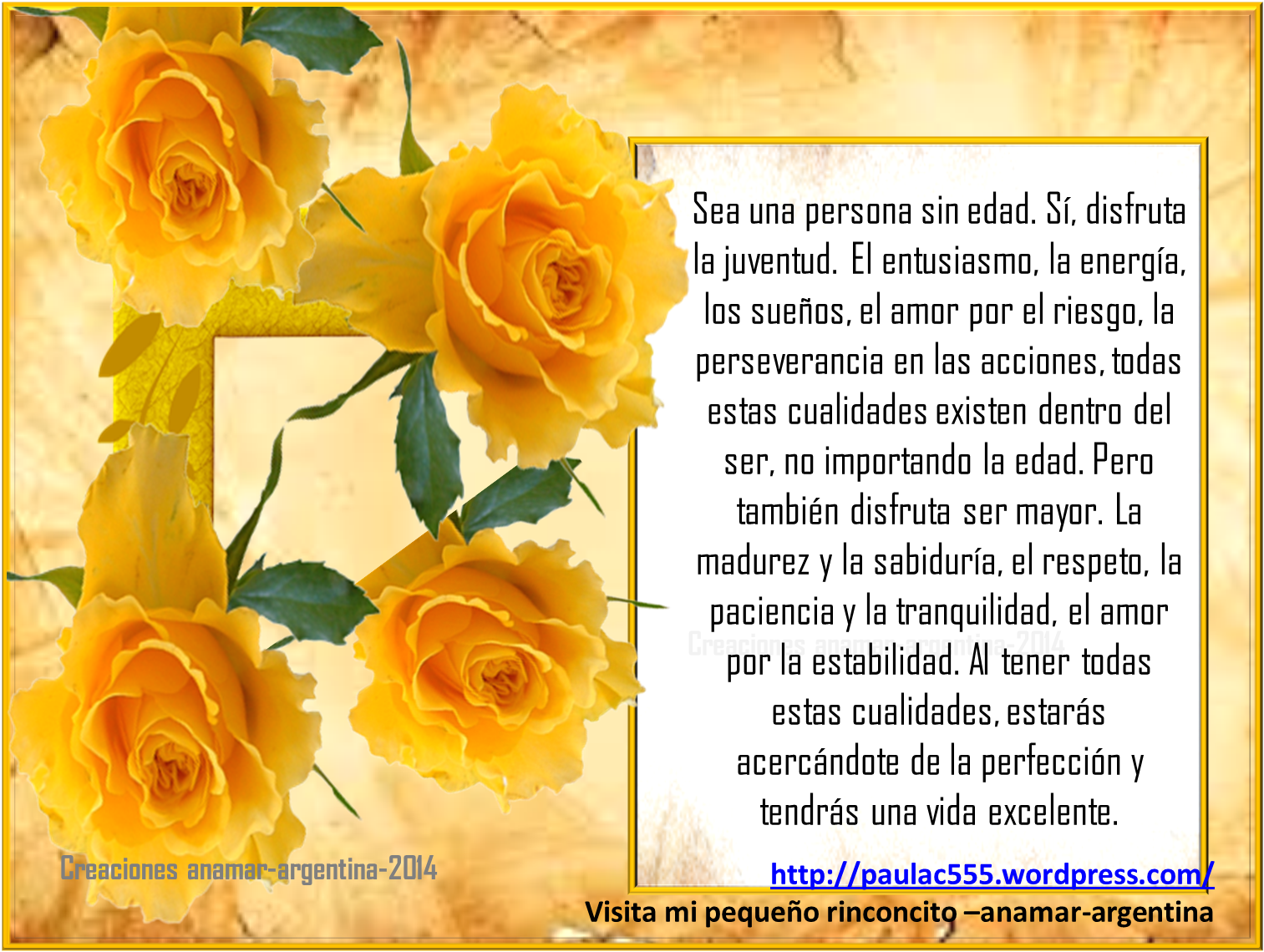 mi pequeño rinconcito -anamar -ARGENTINA: agosto 2014