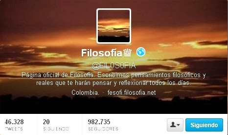 perfil en twitter de filosofia