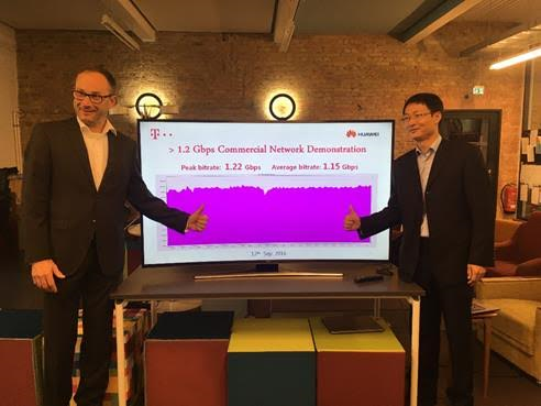 DT Mobile Communications Speed Breakthrough Achieved in Berlin Using Huawei LTE Advanced Pro (4.5G) Solution DT Mobile Communications Speed Breakthrough Achieved in Berlin Using Huawei LTE Advanced Pro (4.5G) Solution