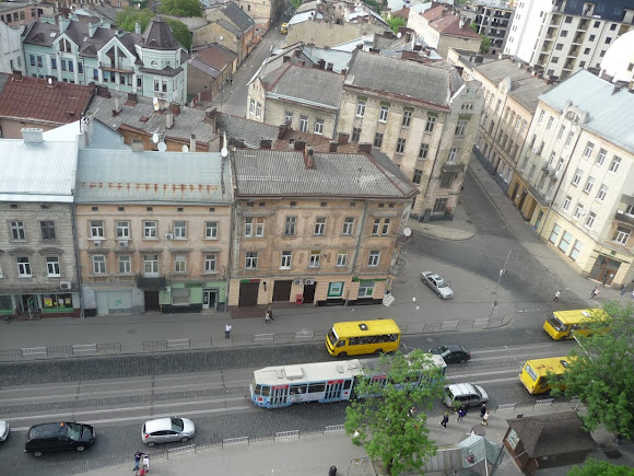 Львов. Вид со смотровой площадки церкви св. Ольги и Елизаветы