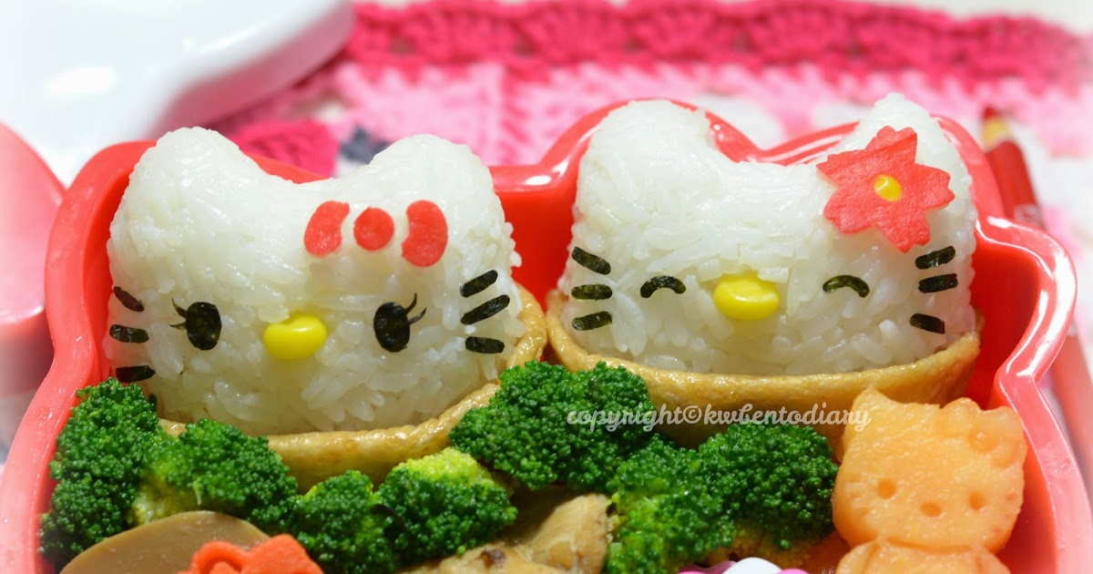 Karenwee's Bento Diary: Bento2014#Apr30~Inarizushi Hello Kitty