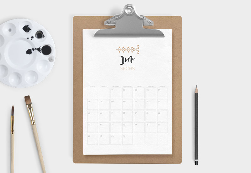Die schönsten Kalender zum selber ausdrucken • doitbutdoitnow