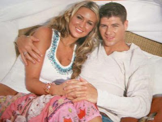 Steven Gerrard with Wife
