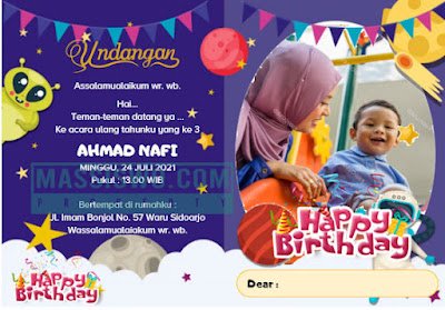 download desain undangan ulang tahun anak laki laki