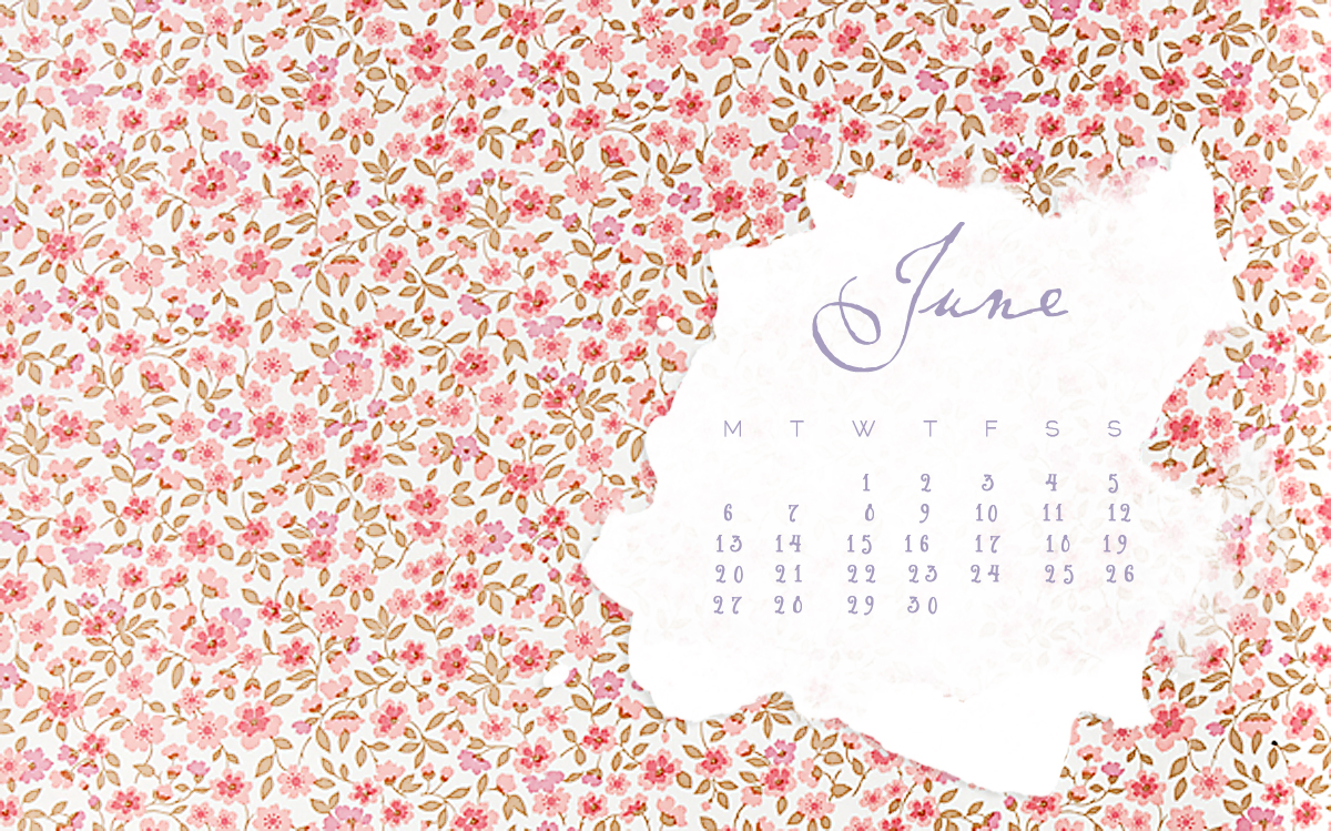 Month Of June Calendar Wallpaper