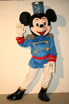 Mascote Mickey Azul