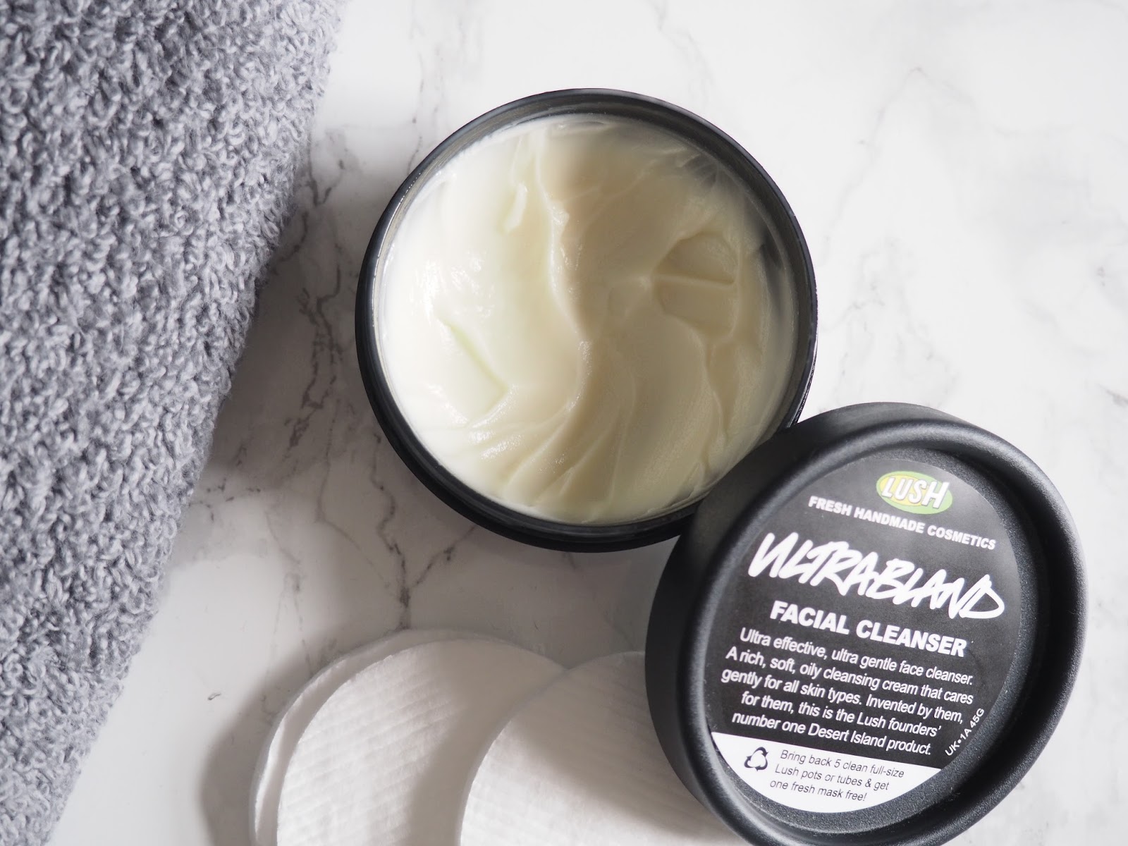 LUSH ultrabland review skincare cleanser natural organic 