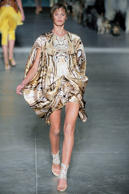 Alexander McQueen - Spring Summer 2009 - Wood printed dress 