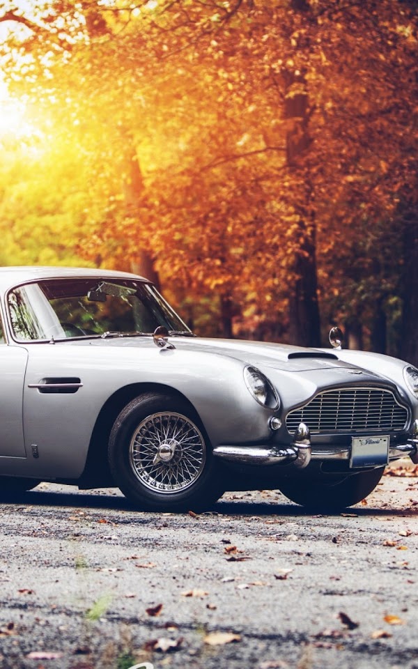 Classic Old School Car Autumn Light  Android Best Wallpaper