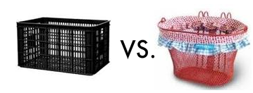 Fietskrat versus Fietsmandje - Huisvlijt