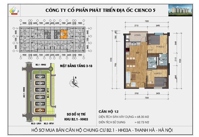 Sơ đồ thiết kế chi tiết căn hộ 12 chung cư B2.1 HH03 Thanh Hà Sơ đồ thiết kế chi tiết căn hộ 12 chung cư B2.1 HH03 Thanh Hà