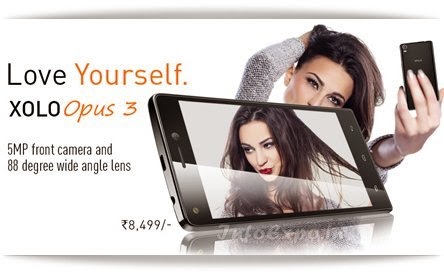 Xolo Opus 3: 5 inch,1.3 GHz Quad Core Android Phone Specs, Price