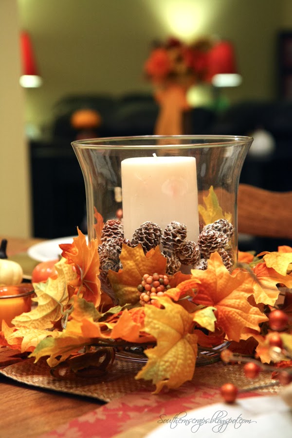Thrifty Thanksgiving tablescape