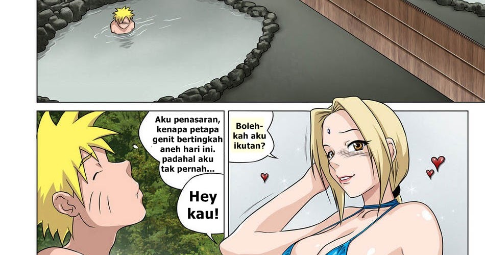 Komik Naruto Tsunade Di Pemandian Air Panas.