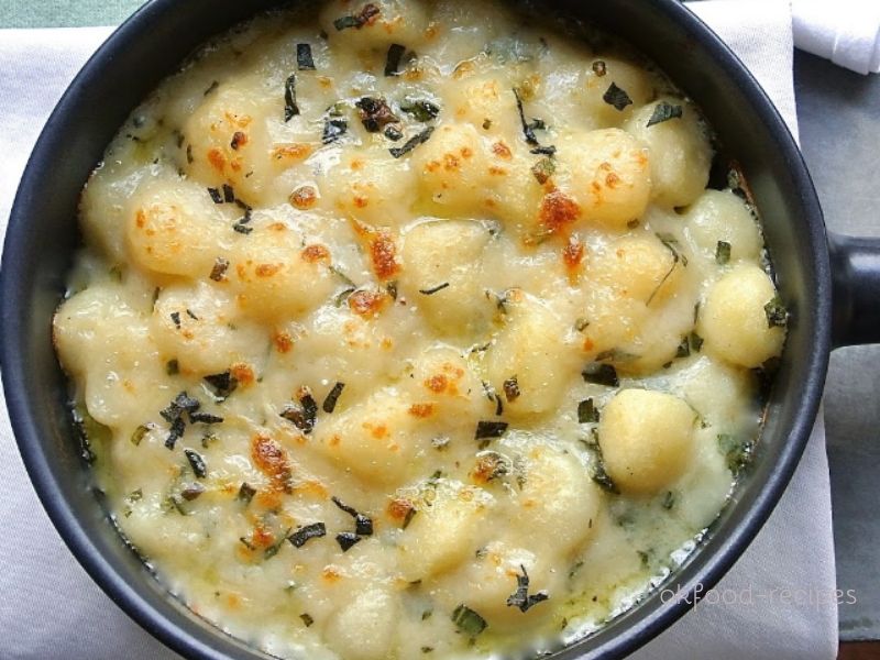 Baked Gnocchi With Sage And Cheese Sauce