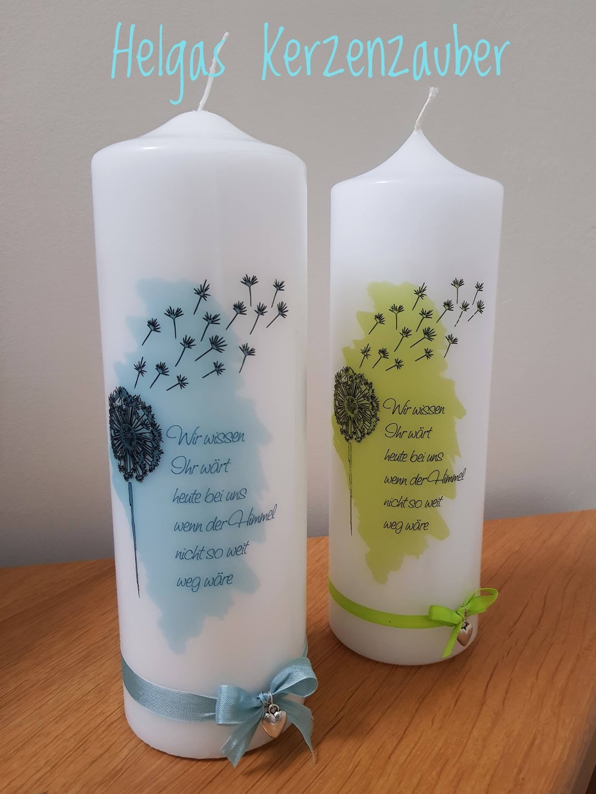 Helgas Kerzenzauber Erinnerungskerze Hochzeit Fur Verstorbene