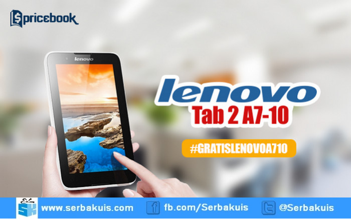 Kuis Pricebook Lazada Berhadiah 2 Lenovo Tab Wifi A7-10