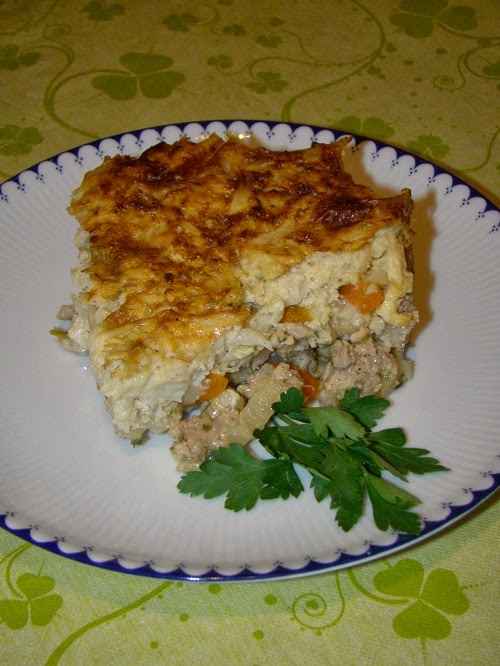 Placinta de pui cu conopida