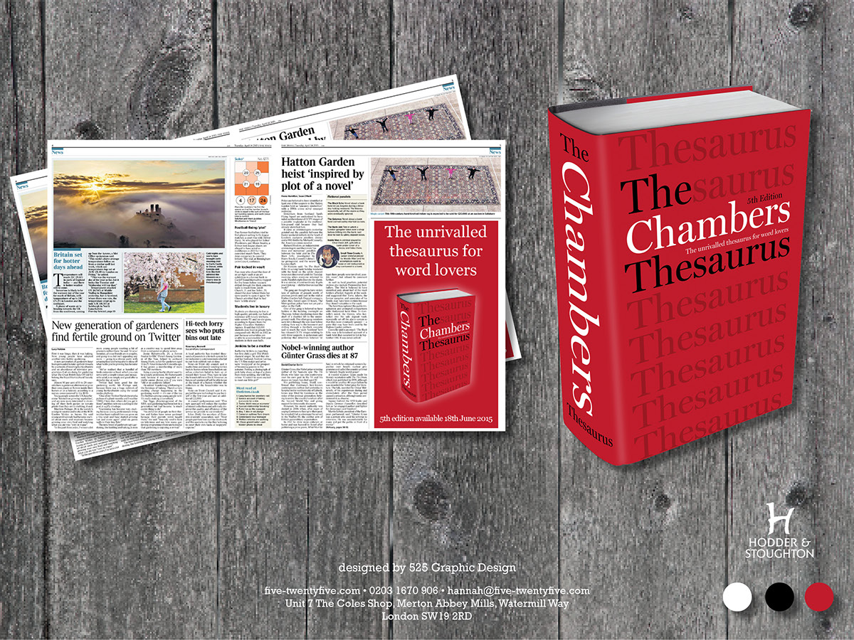 The Digital Teacher Languages learning 5th Chambers Thesaurus 2015