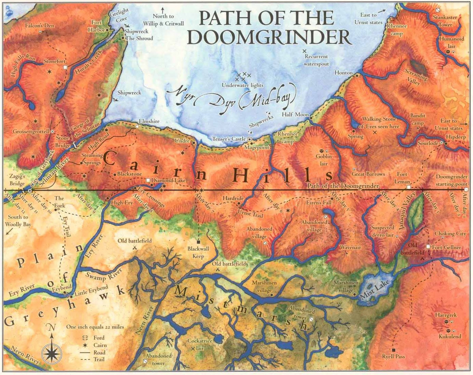 DM Map of Cairn Hills