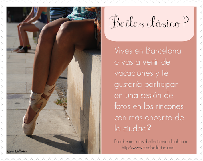 fotografía de ballet clásico en exteriores Barcelona