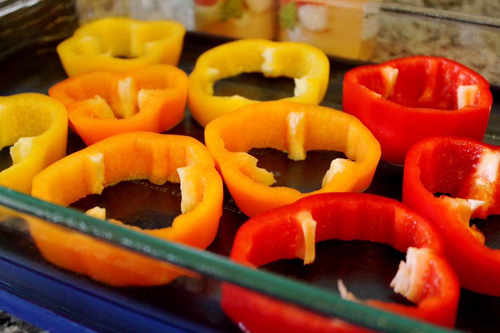 industrious justice: Recipe: Turkey Meatloaf in Bell Pepper Rings