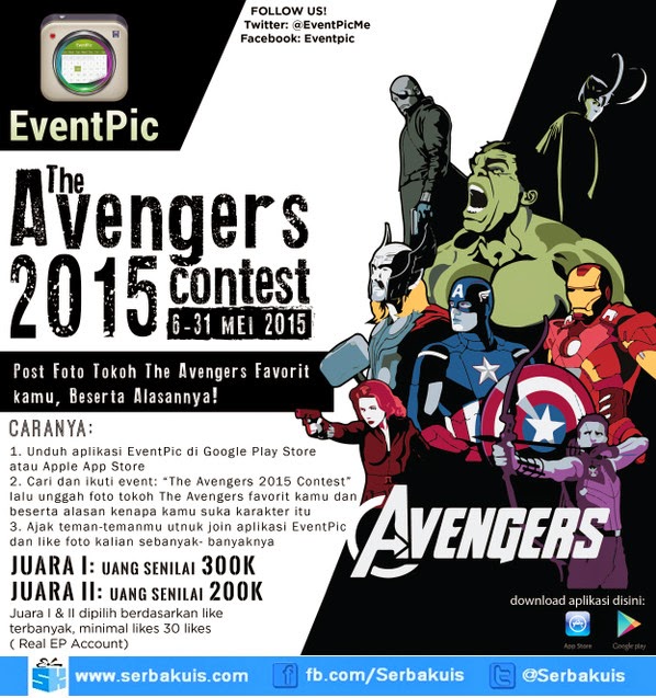 The Avengers 2015 Contest Berhadiah Uang Total 500K
