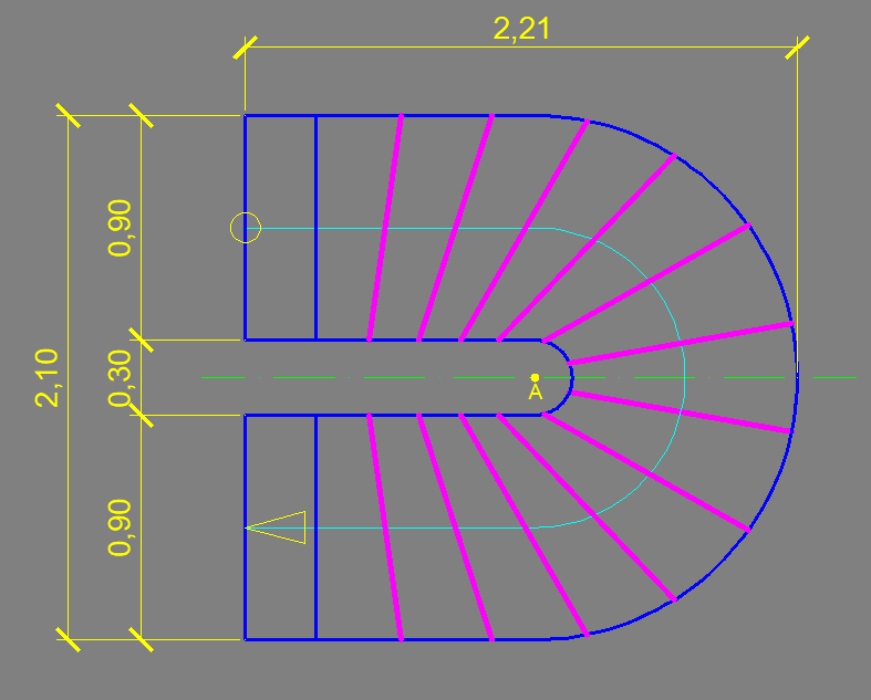 Departamento de Edificación: Proyectar escaleras compensadas de ámbito